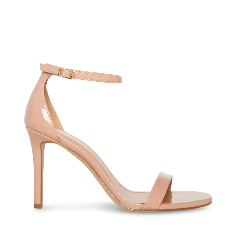 Steve madden brazen dark nude patent women's sandals